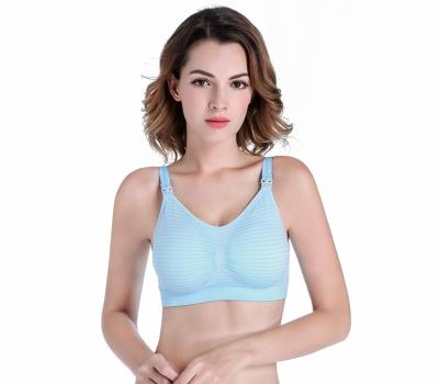 China Antibacterial Cheap Women Maternity Breastfeeding Nursing Colorful Seamless Bra for sale