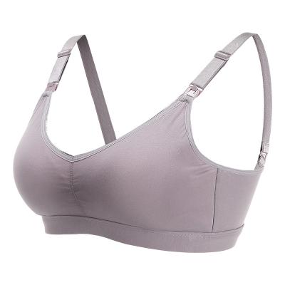 China Antibacterial Hot Sale Daytime Mom Bra Side Closure Wireless Seamless Lift Up Comfortable Wire Free Underwear Lactation Care Maternity Bra for sale