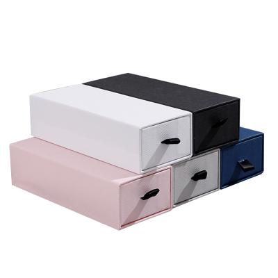 China Reused Materials Logo Custom Cardboard Paper Packaging Custom Made Eco-Friendly Sliding Drawer Skin Care Packaging Box for sale