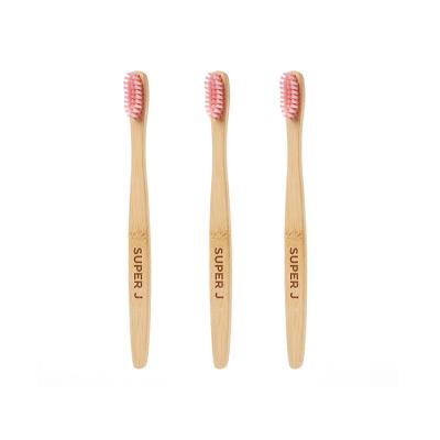 China Custom Bamboo Bristle Logo Toothbrush Bamboo Toothbrush Eco-Friendly Toothbrush for sale