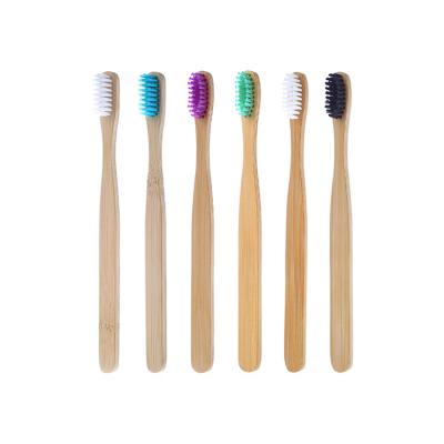 China Custom Bamboo Toothbrush Soft Biodegradable Eco Friendly Toothbrush Bristle Toothbrush Logo for sale