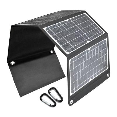 China 5V Dual USB Output Portable Solar Kit 30W Solar Panel Foldable Ultrathin Waterproof Outdoor Collapsible For 156.75mmx156.75mm Camping for sale