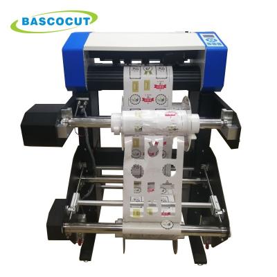 China food & Beverage Factory Bascocut Roll To Roll Label Machine Die Cutting Cutter With Rewinder And Unwinder for sale