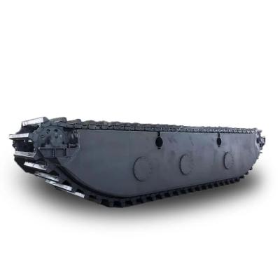 China Customized Floating Amphibious Excavator Pontoon Q355B Q690 Q345BUndercarriage Parts Water Track used for Cat 320D PC200 for sale