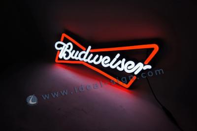 China OEM Custom Led Neon Sign Budweiser Soft PVC Injection Technics for sale