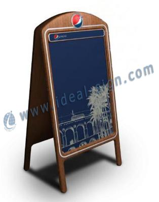 China Advertising Restaurant Menu Chalkboard CYMK Printed Logo OEM for sale