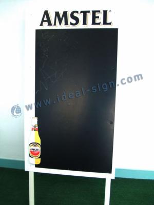 China Waterproof Plastic White Framed Advertising Chalkboard Removable for sale