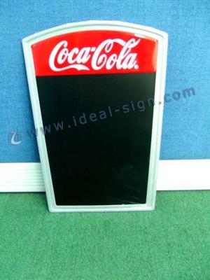 China Indoor Cocacola A-frame Chalkboard Metal Advertising Signs for sale