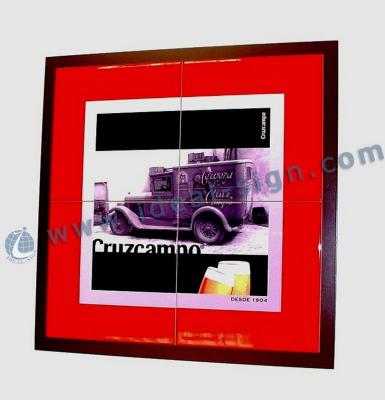 China Bar Mirror Tiles Framed Movie Posters Advertising Customized for sale