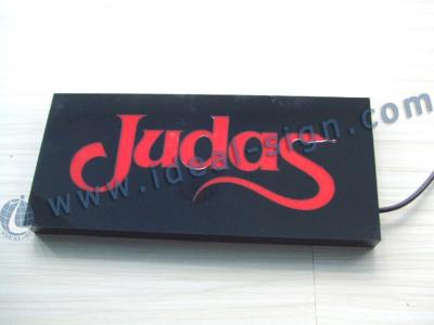 China Judas LED Resin Sign LED Channel Letter Signs In Bar Advertisement for sale