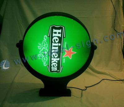 China Rotating Outdoor Vacuum Formed Sign Light Box Aluminum Molded Frame Wall Mounted for sale