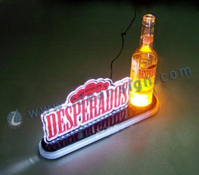 China Customize Acrylic LED Lighted Liquor Bottle Shelf for displaying brand or promoting product for sale