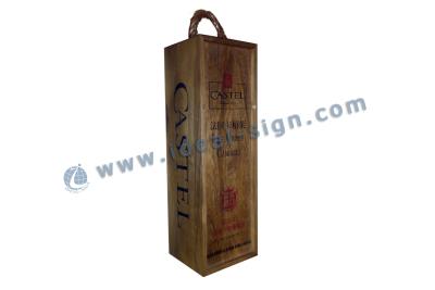 China Recyclable Durable Wooden Wine Gift Boxes Paulownia For Advertisement for sale