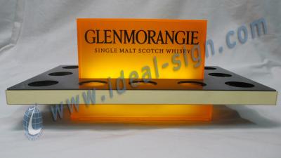 China GLENMORANGIE LED Serving Trays put Shot glasses for promotion for sale