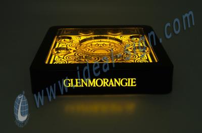 China GLENMORANGIE LED Serving Trays put Shot glasses for Bar Advertisement for sale