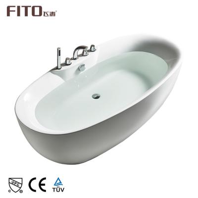 China Good Quality Freestanding Indoor White Acrylic Shaped Bathtub For Bathroom for sale