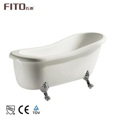 China Body Soaking Chinese Modern Hot Tub Supplier Indoor White Acrylic Classical Free Soaking Bathtub Sale for sale