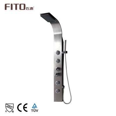 China With Slide Bar FITO High Quality Stainless Steel Multifunctional Rainfall Shower Wall Mounted Panel for sale