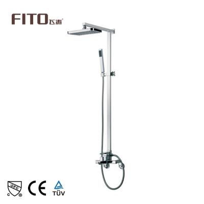 China Thermostatic Shower Column Bathroom Faucets Hot Sales Stainless Steel Long Single Handle Shower Panel for sale