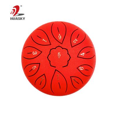 China Durable Tongue Drum 6 Inch Steel Tongue Drum Set 8 Air Hand Pan Drum Pad Tank Sticks Bag Percussion Instrument Carrying Accessories for sale