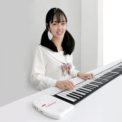 China Waterproof piano keyboard 61keys roll up electric piano digital piano for sale