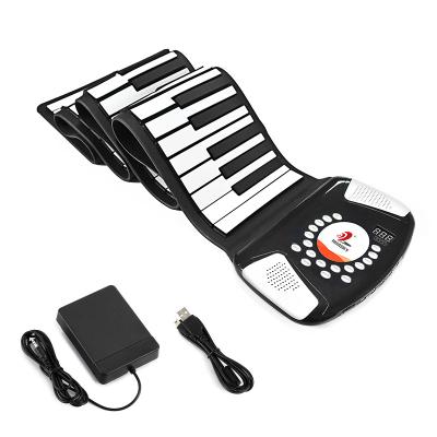 China Waterproof Top Quality Flexible Electronic Piano 88 Keys Roll Up Piano With Midi for sale