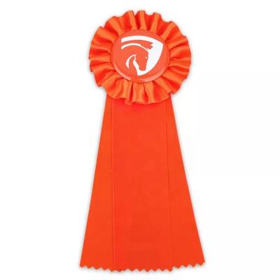 China Factory Wholesale Viable Custom Design Large Size Rosette Horse Show Ribbon Award Horse Rosette for sale