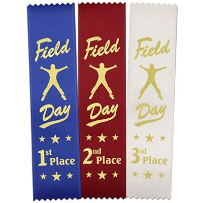 China Award Ribbons Personalized Maneuvers Day Sport Participation Award Ribbons Custom for sale