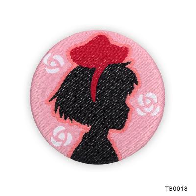 China Apparel Logo Custom Pins Round Metal Tin Button Anime Badges for sale