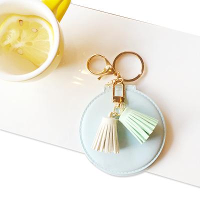 China Sedex Audited Tassels Hot Selling PU Leather Key Chain Keychain for sale