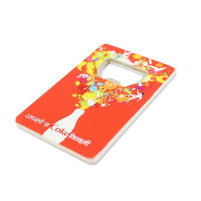 China Custom Logo Plastic Bottle Opener Credit Card Opener Souvenir Business Gift for sale