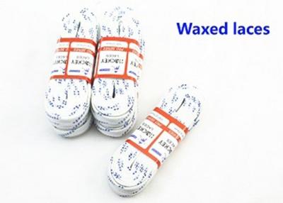 China Waterproof Waxed Ice Hockey Laces Various Sizes With Moulded Tips Non Slip for sale