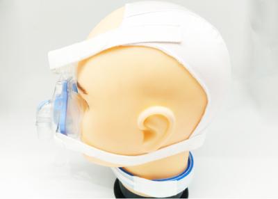 China White Color Headgear Chin Strap Lightweight With Custom Logo Long Service Life for sale