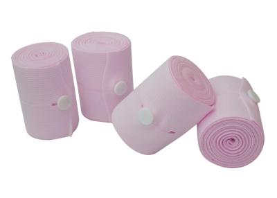 China Color rosado material seguro reutilizable de la correa del transductor del monitor de corazón con los agujeros de botón en venta