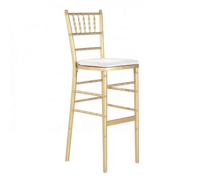 China Contemporary classic wooden chiavari bar chair / chiavari bar stool for wedding events for sale