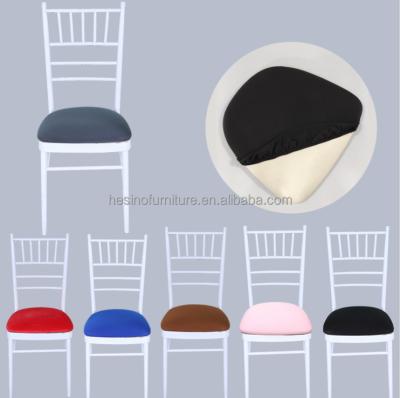 China Modern Variable Elastic Colorful Chair Cushion Cover For Wedding Chair for sale