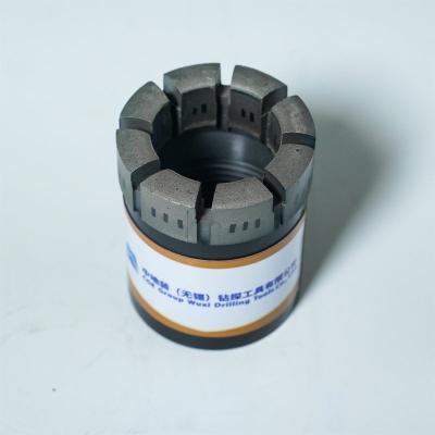 China Turbo Profile Impregnated Diamond Core Drill Bits Wire Line Drilling NWL HWl PWL 14mm for sale