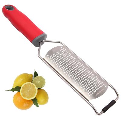 China Metal Kitchen Ware Stainless Steel Cheese Grater / Viable Professional Lemon Zester for sale