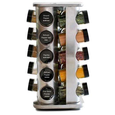 China Multi-Functional Home Storage Shelf Kitchen Spice Rotating Rotary Organizer for sale