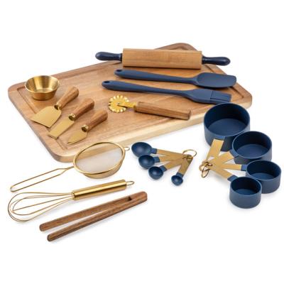 China Viable Silicone Set 20-Pieces Baking Tool Kit Of Kitchen Tools And Gadgets for sale