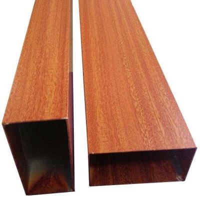 China Industry Customized Wood Grain Aluminum Profile For Furniture for sale