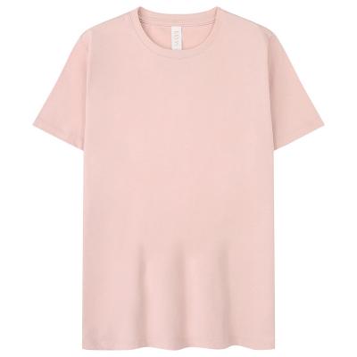 China 2022New Anti-wrinkle Sports Beautiful Comfortable Clothes 100%cotton Pink T-shirt for sale