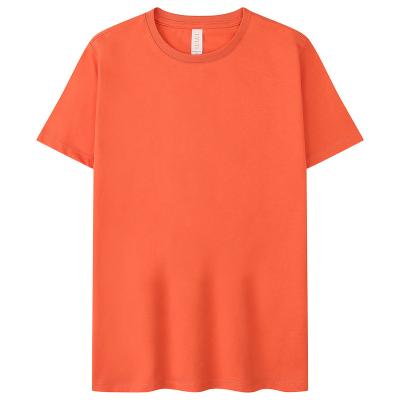 China Anti-Wrinkle Summer Fit Loose Fit Crewneck Cotton Jacinth Women Short T-Shirt for sale