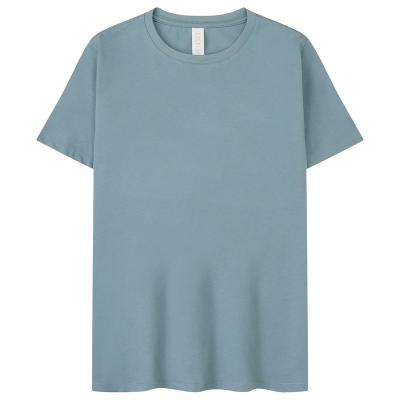 China Custom Embroidered Anti-wrinkle Blue Mist Style Hot Design Cotton Women T-shirt for sale