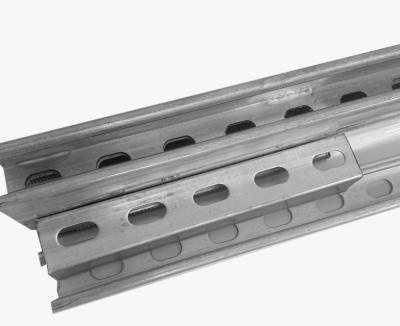 China 3m Slotted Hot Dip Galvanized Steel C Channel Easy Installation for sale