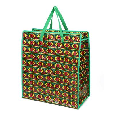 China Household printed pp woven shopping bag customized from china for sale