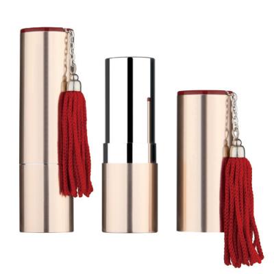 China Round lipstick case, aluminium lipstick container,with top plate,,lipstick tube,metal lipstick package for sale