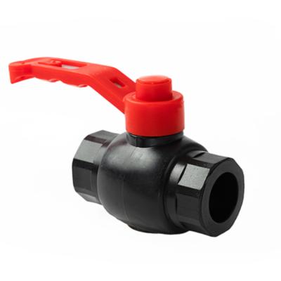 China Hot Plastic HDPE Pipe Connector HDPE Fusion Fittings dn20mm dn110mm Ball Valve for sale