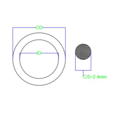 China Custom NBR high temperature rubber o rings 90 shore A 2.4mm Wire Diameter for sale