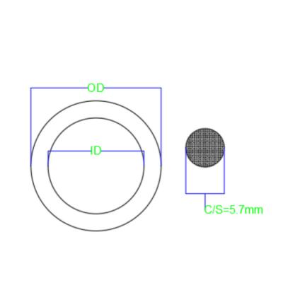 China 5.7mm Diameter NBR90 Rubber Seal Ring JIS P Standard High Temp O Rings for sale